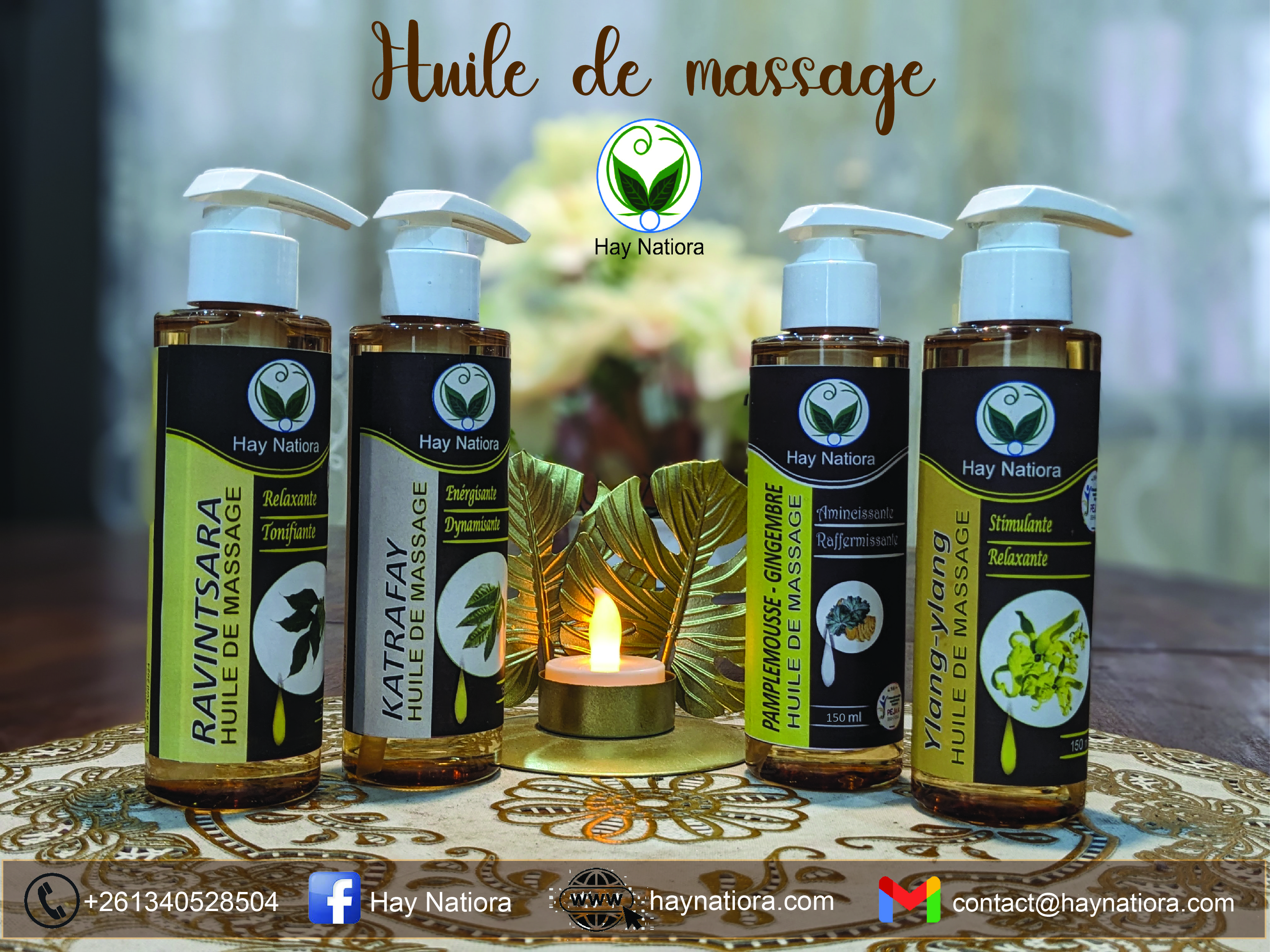 Huiles de massage Hay Natiora